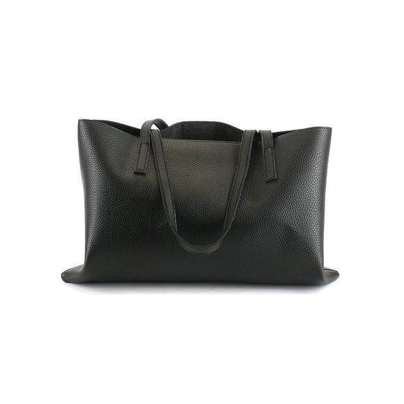 Vince Camuto Luck Tote - Vegan Leather, Black and Grey - New Mint Condition - Picture 2 of 7